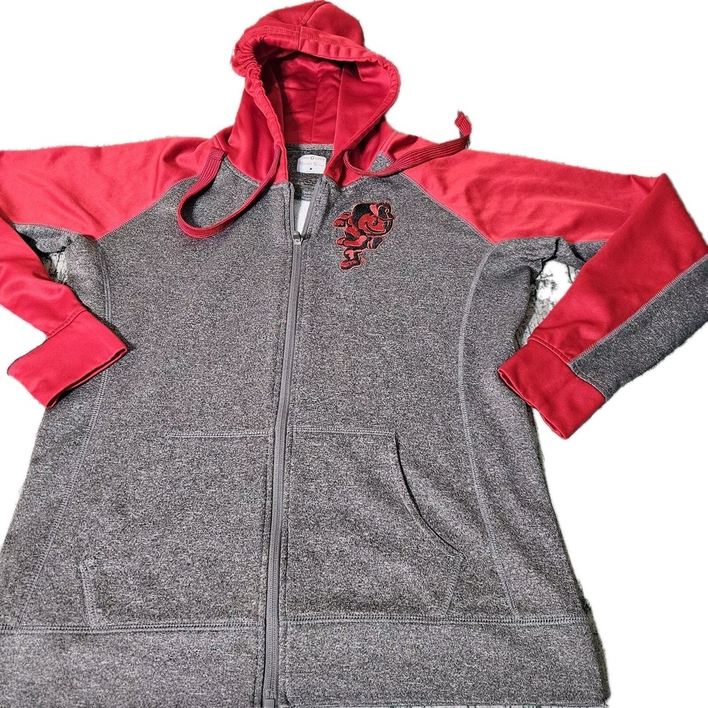 Ohio State‎ Buckeyes Campus Classics Full Zip Hoodie Women's M Scarlet  BRUTUS